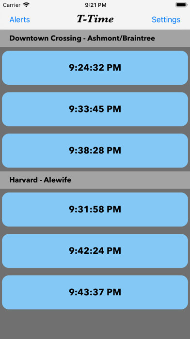 T-Times iPhone screenshot 3 - Travel app