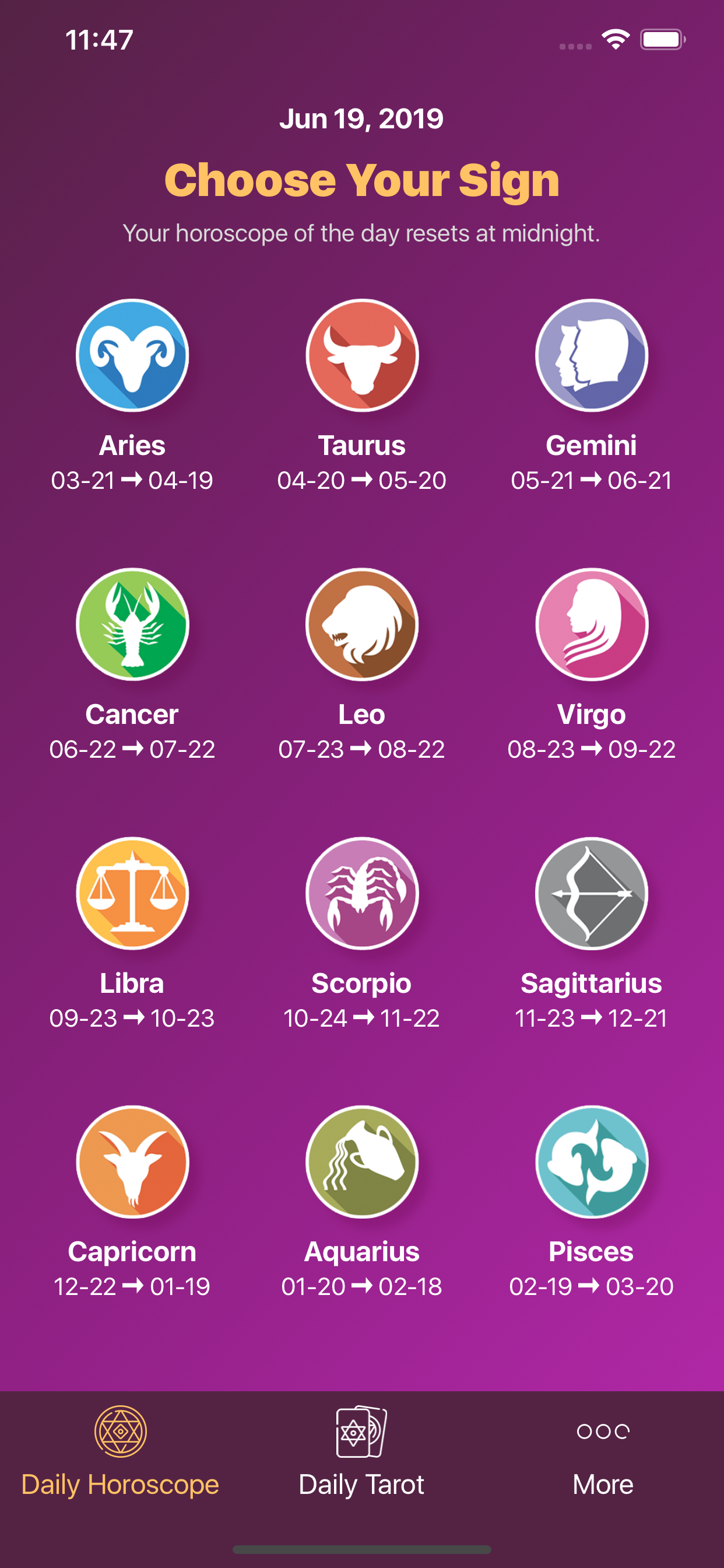 Daily Horoscope - Tarot Reader