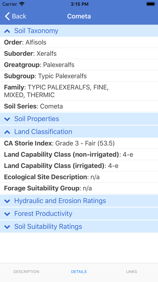#5. SoilWeb (iOS) By: University of California, Davis