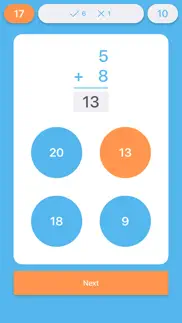 addition flash cards quiz iphone screenshot 1