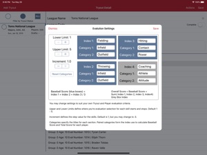 Tryout and Draft Management screenshot #2 for iPad