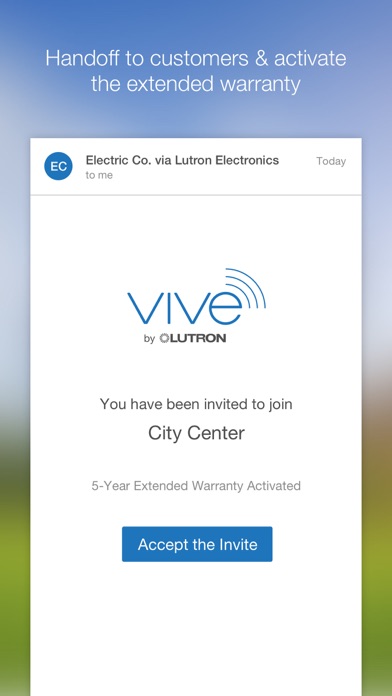 Lutron Vive Screenshot