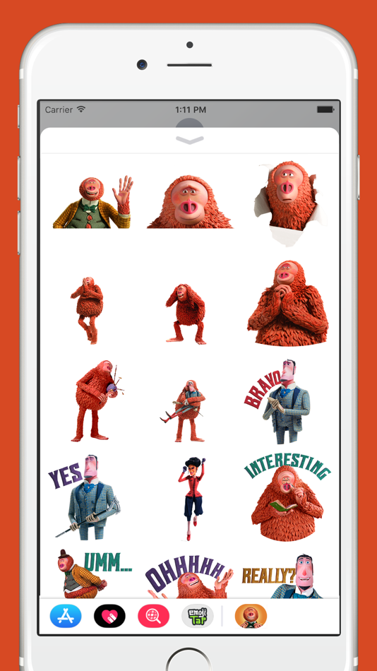 #3. LAIKA Stickers: Missing Link (iOS) 由: Bare Tree Media Inc