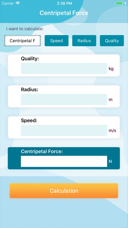 Centripetal Force Quick Calc