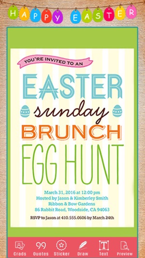Easter Invitation Card Wishes(圖3)-速報App
