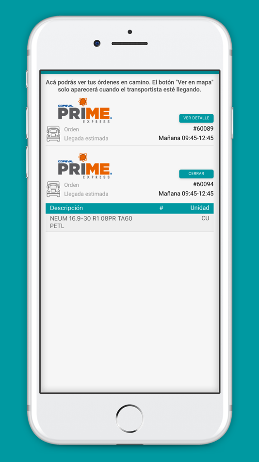 #1. copeval PRIME express (iOS) Podle: Routing SpA