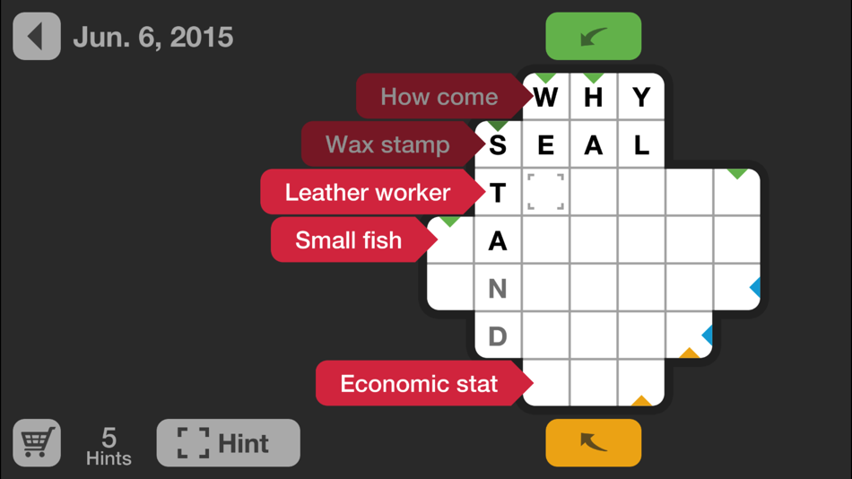 #3. Daily Crosswords (iOS) 由: Pyrosphere, Lda