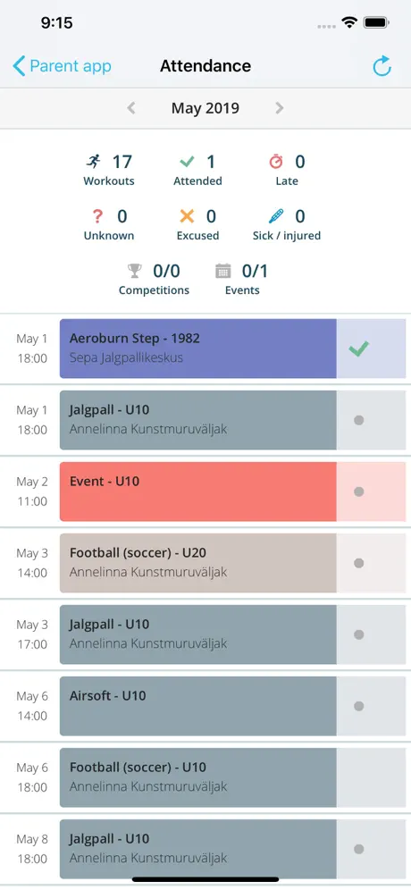 Sportlyzer Player App