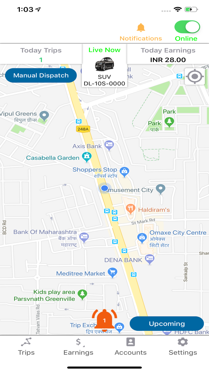 Apporio DriverTaxiDelivery