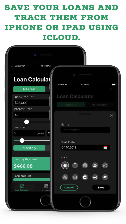 #5. Loan Calculator and Manager (iOS) 由: Nikola Veljic