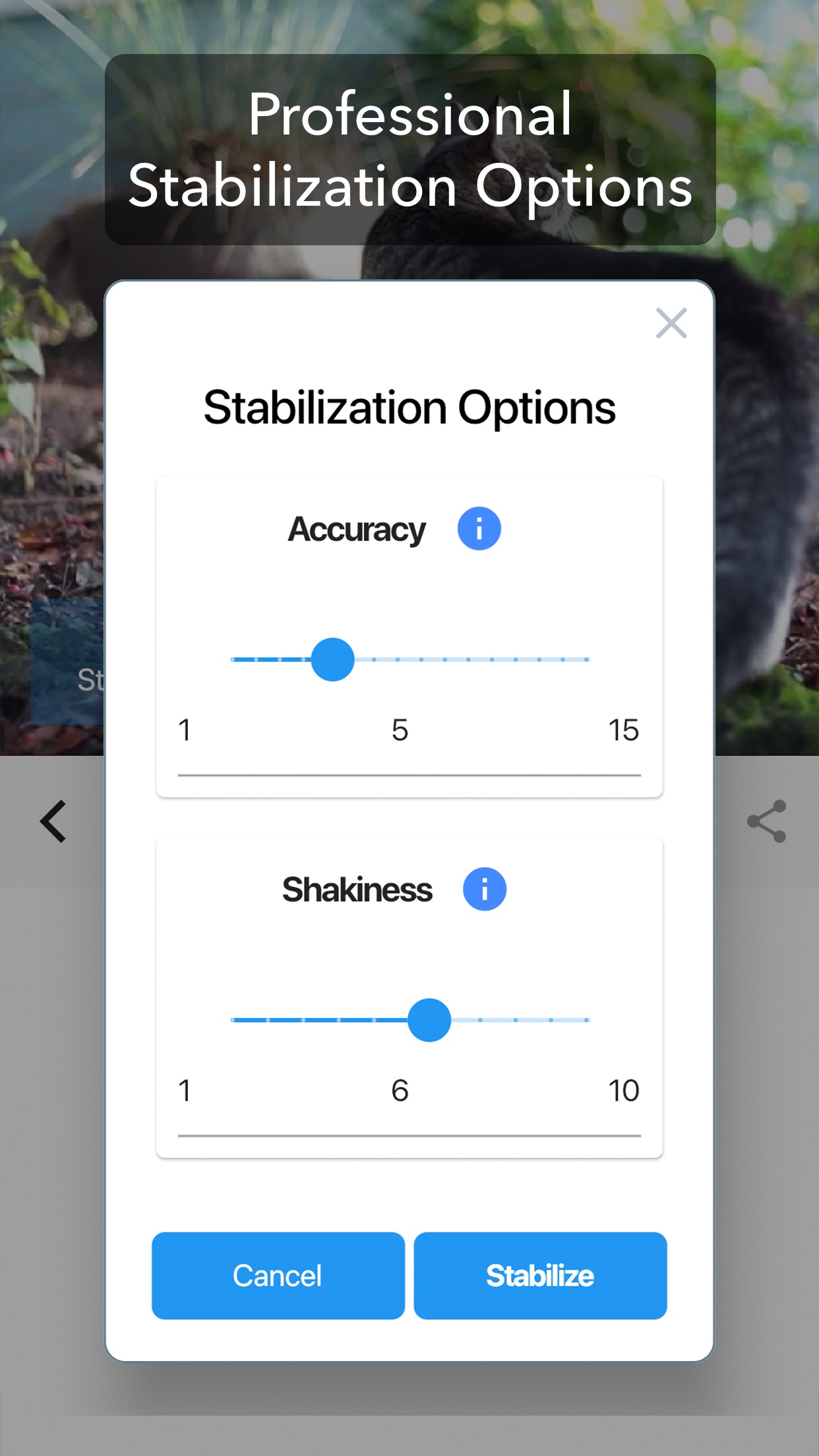 Screenshot do app Deshake Video - Stabilization