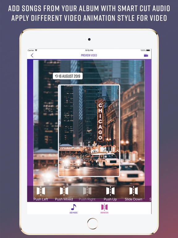 My Memories Photo Video Maker iPad screenshot
