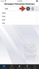 Norwegian-Vietnamese Dict. Pro screenshot