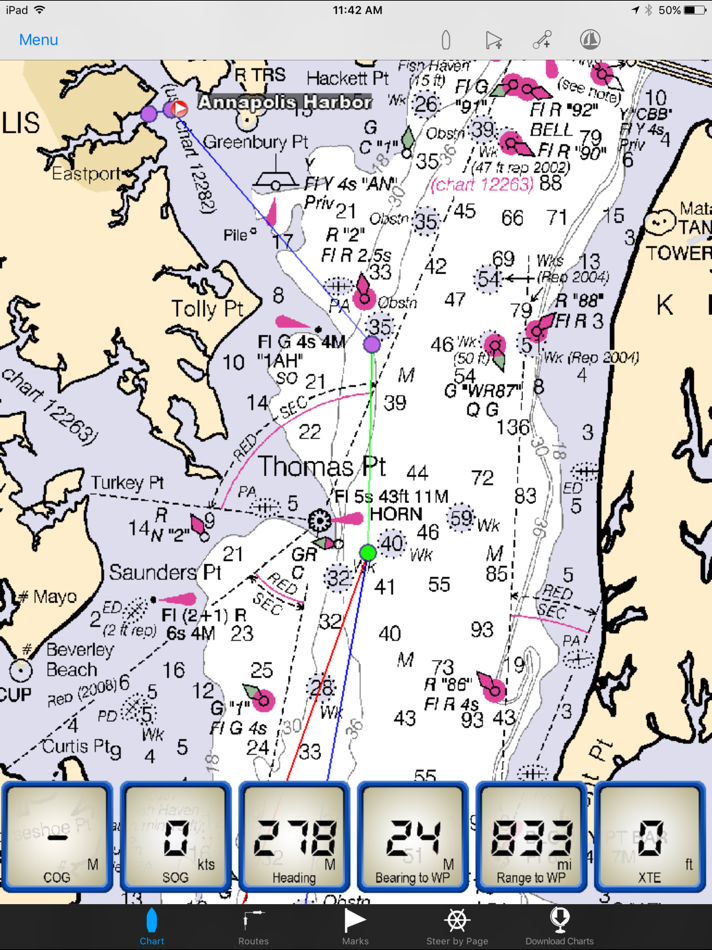 #3. Maptech iPlot (iOS) 由: Nautical Solutions International, Inc.