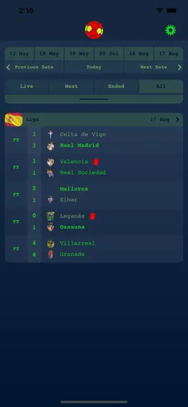 Game screenshot Live Results for Spanish Liga mod apk