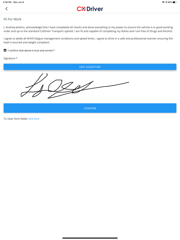 CoDriver - Courier Management iPad screenshot 5 - Business app