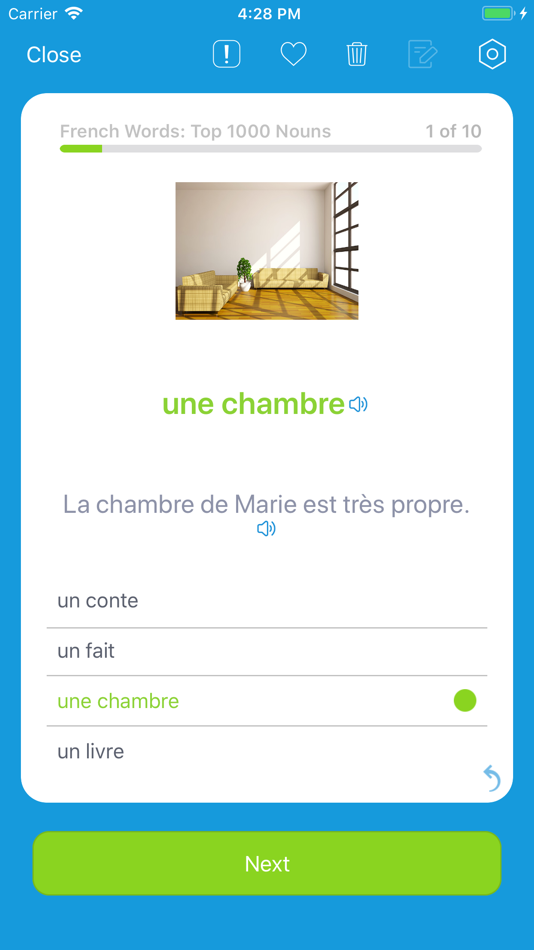 #4. VocApp French: Learn Language (iOS) 由: VocApp Sp. z o.o.