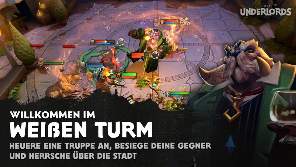 Screenshot von Dota Underlords auf dem iPhone 5