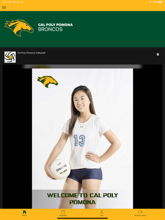 CPP Athletics iPad screenshot 1 - Sports app