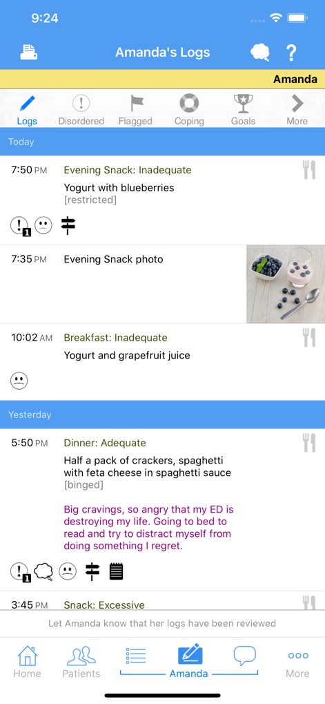 Recovery Record for Clinicians - Medical App | MWM