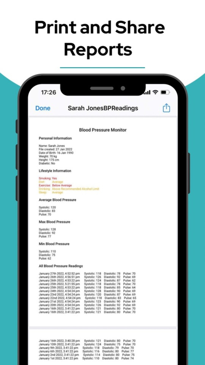 Blood Pressure Monitor Pro