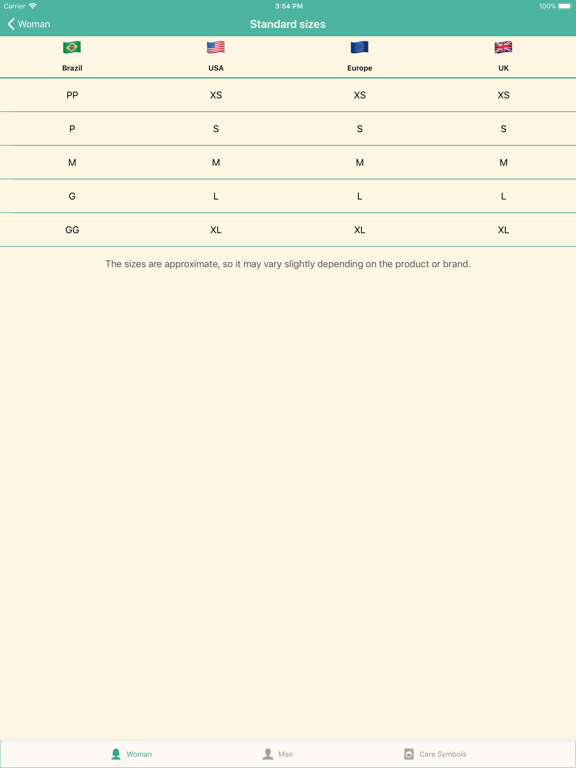 Screenshot #5 pour Size Guide