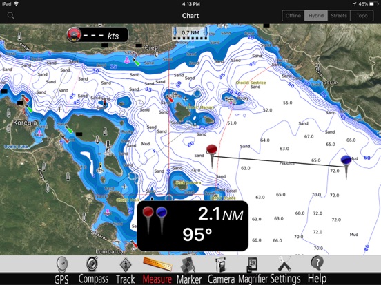 Screenshot #4 pour Croatie GPS Carte Nautique Pro