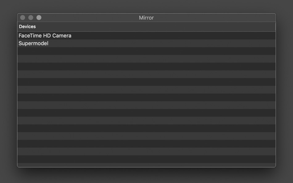 Mirror (macOS) By: David Miller Mirror (macOS) By: David Miller