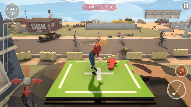 Wasteland Zombie Golf Attack screenshot-3
