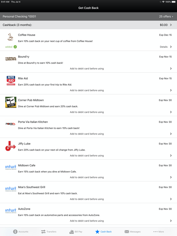 Treasury Department FCU iPad screenshot 7 - Finance app