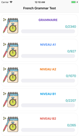 French Grammar Test screenshot