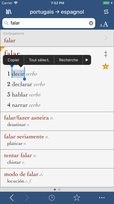 Screenshot #1 pour Ultralingua espagnol-portugais