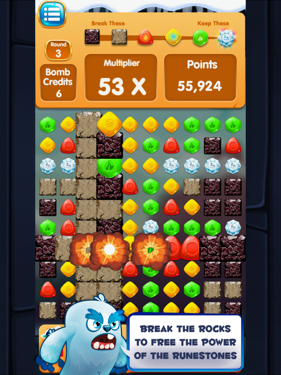 Rocks & Runes iPad screenshot 1 - Games app