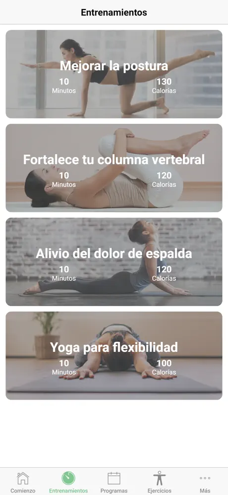 Mejorar la postura de espalda
