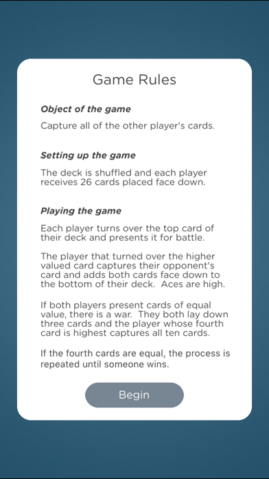 Screenshot #3 pour War - Fun Classic Card Game