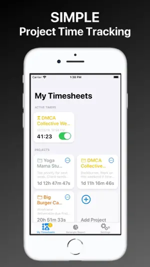 My Timesheets - Logs & Reports screenshot 1
