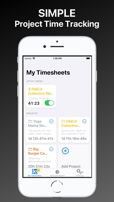 Screenshot #1 pour My Timesheets - Logs & Reports