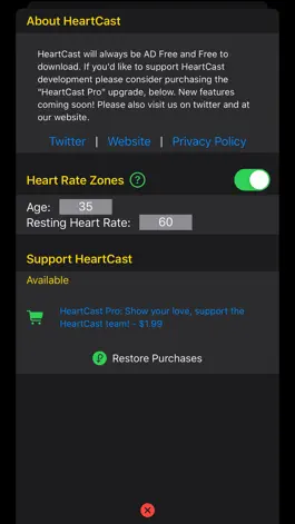 Game screenshot HeartCast: Heart Rate Monitor hack
