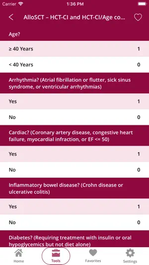 Hematology app screenshot 3