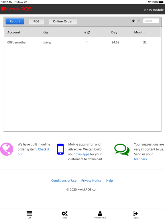 KwickVIEW iPad screenshot 2 - Business app