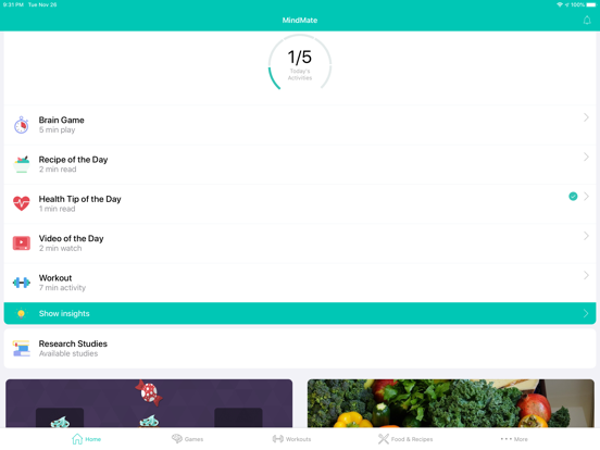 Screenshot #4 pour MindMate - For a healthy brain