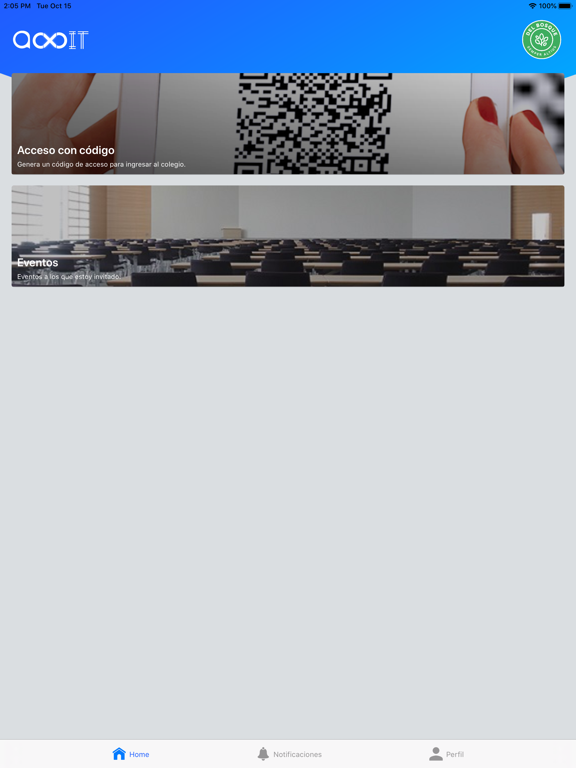 Axit - Colegio del Bosque iPad screenshot 3 - Social Networking app