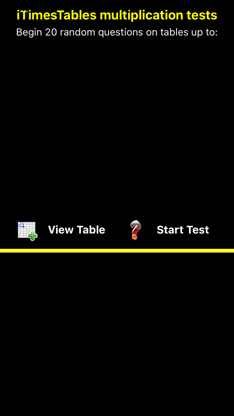 iTimesTables multiply tests screenshot 3