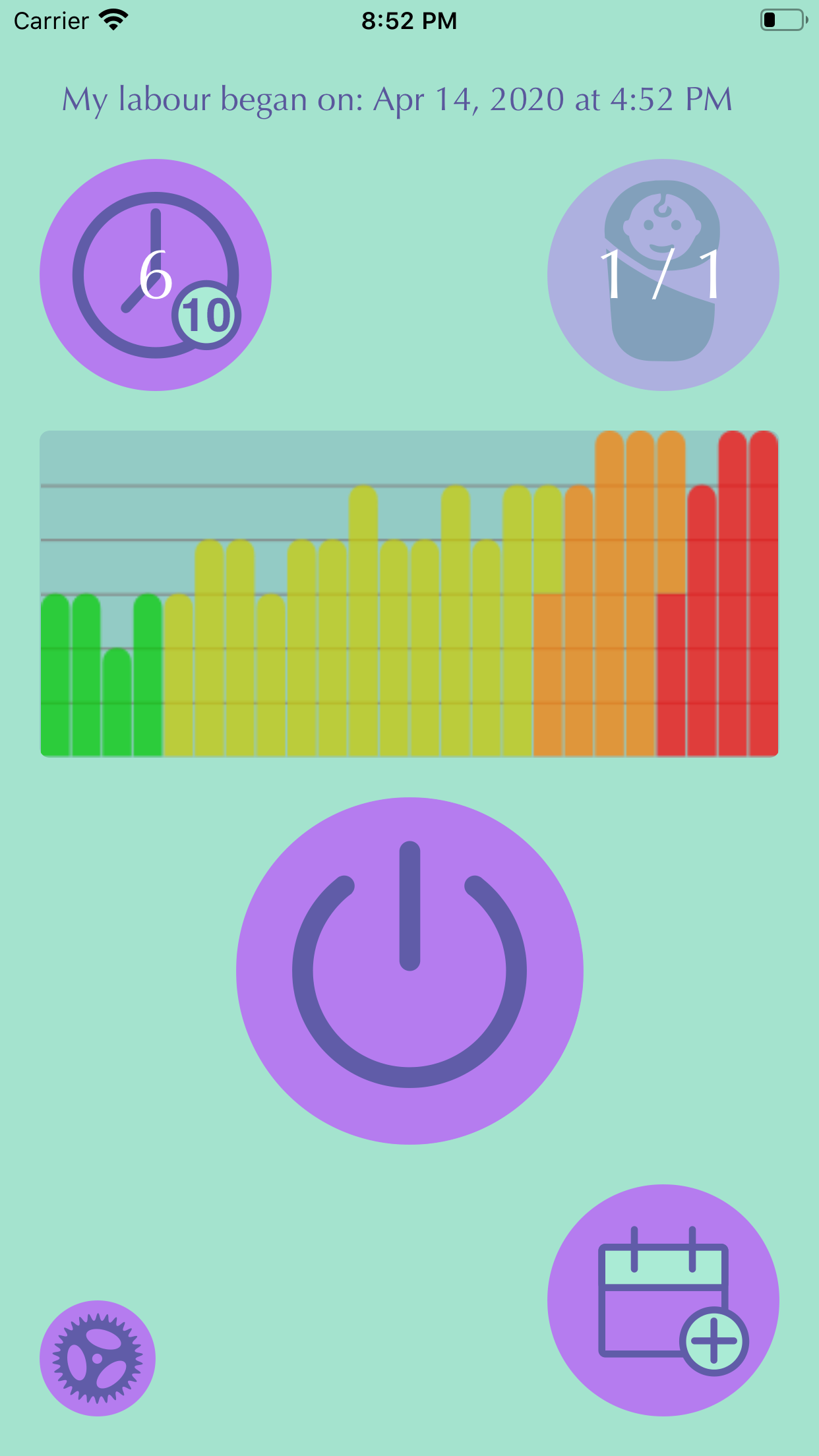 Contraction Time Tracker