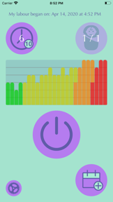 Contraction Time Tracker screenshot