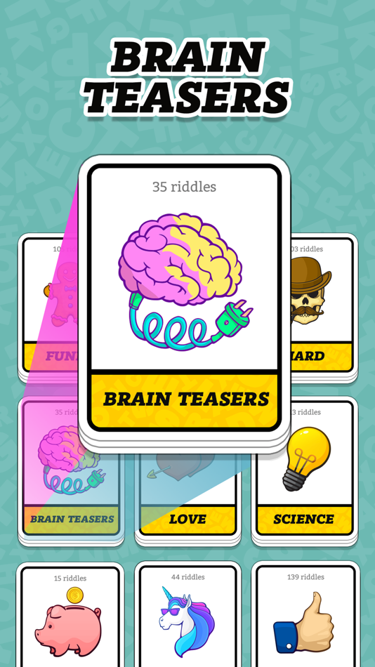 #2. Puzzle Riddles with Answers (iOS) By: XiaoLei Li