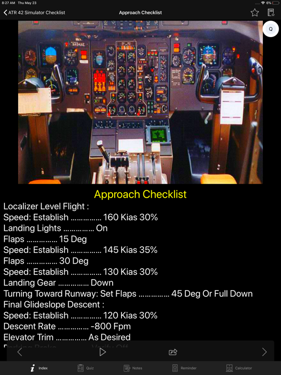 Screenshot #6 pour Preflight checklist ATR 42-500