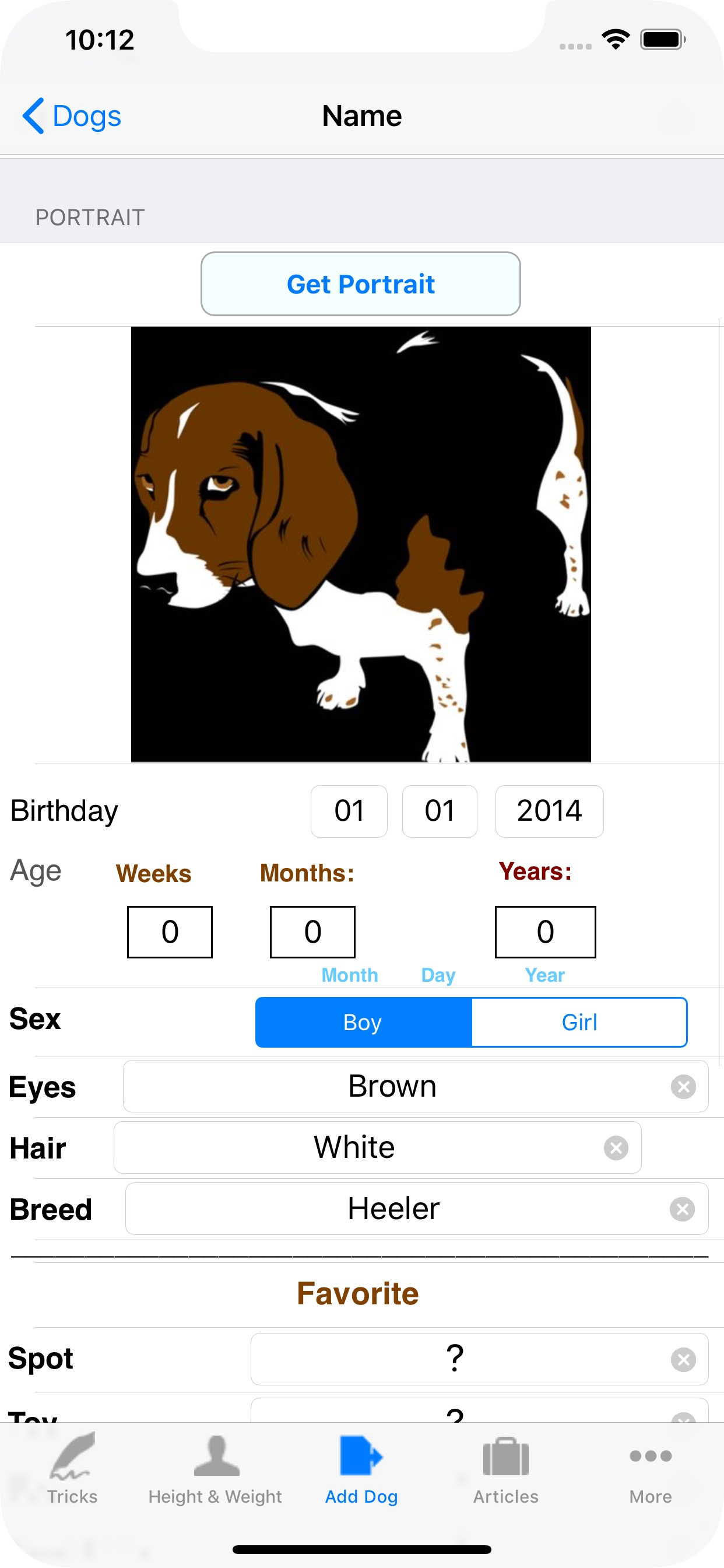 Dog Diary for Tracking Pets