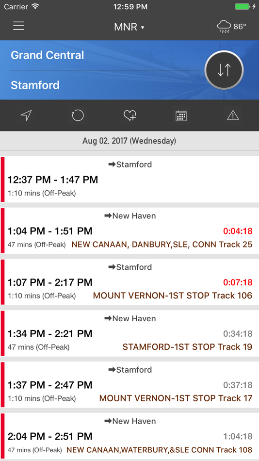 #1. onTime : MNR - MetroNorth Rail (iOS) 由: Mobileware Inc.
