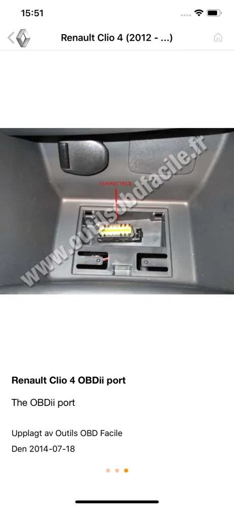 Var är mitt OBD2-uttag?